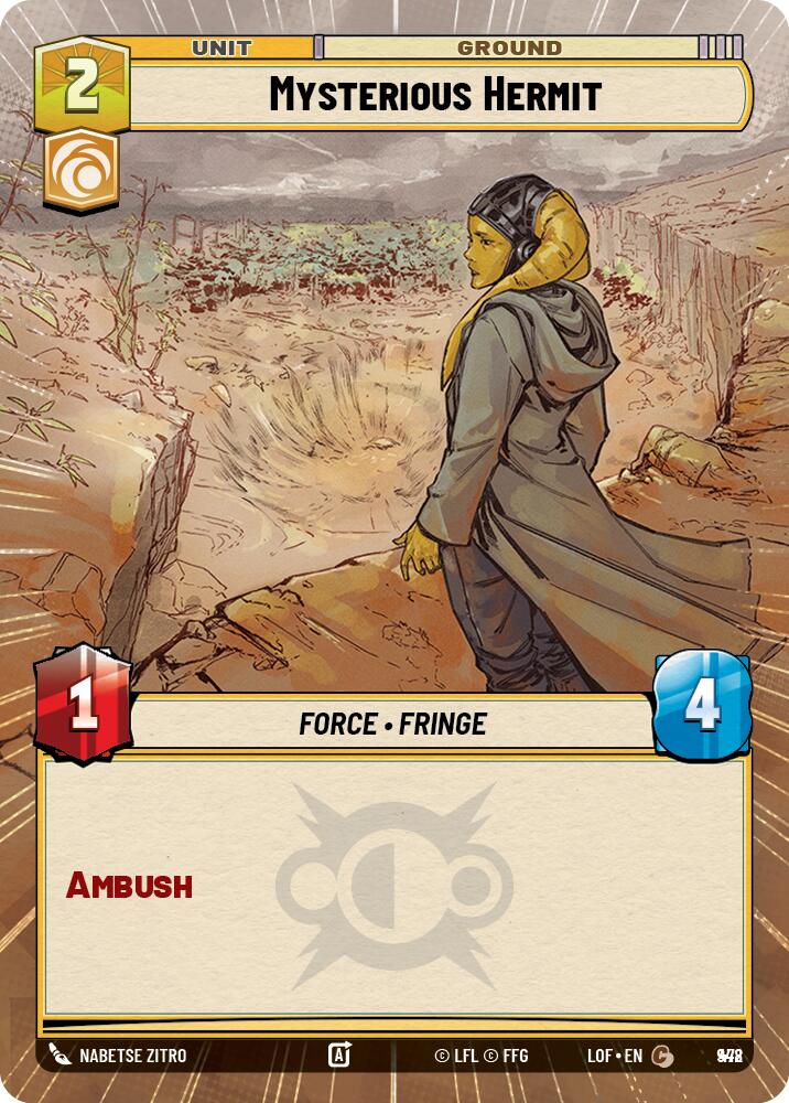 Mysterious Hermit (Hyperspace Foil) [LOF - 948]