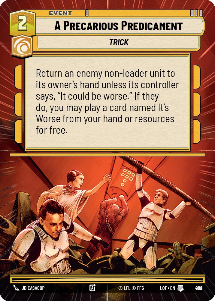 A Precarious Predicament (Hyperspace Foil) [LOF - 962]