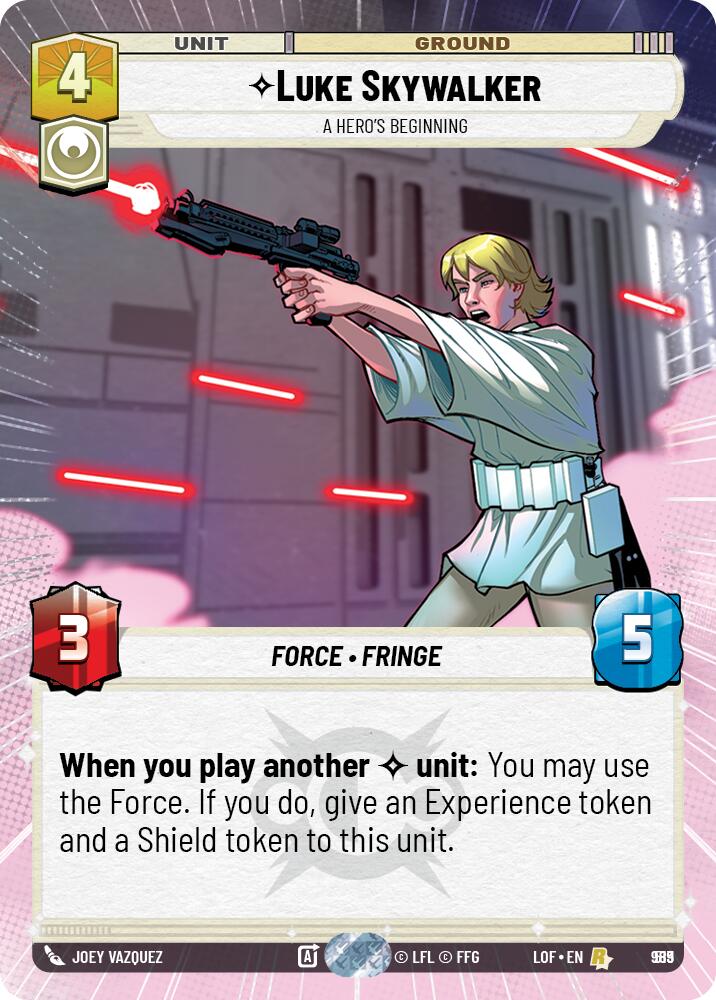 Luke Skywalker - A Hero's Beginning (Hyperspace Foil) [LOF - 989]