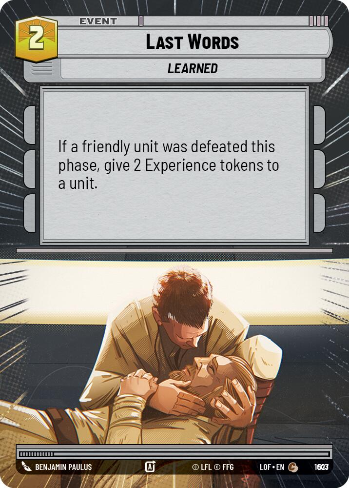 Last Words (Hyperspace Foil) [LOF - 1003]