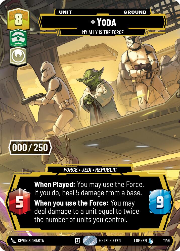 Yoda - My Ally is the Force (Serialized) [LOF - 1149]