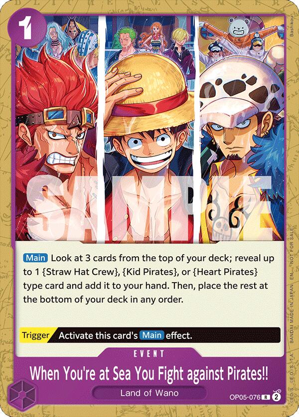 When You're at Sea You Fight against Pirates!! (2025 Pirates League Store Qualifier) [OP-PR - OP05-076]