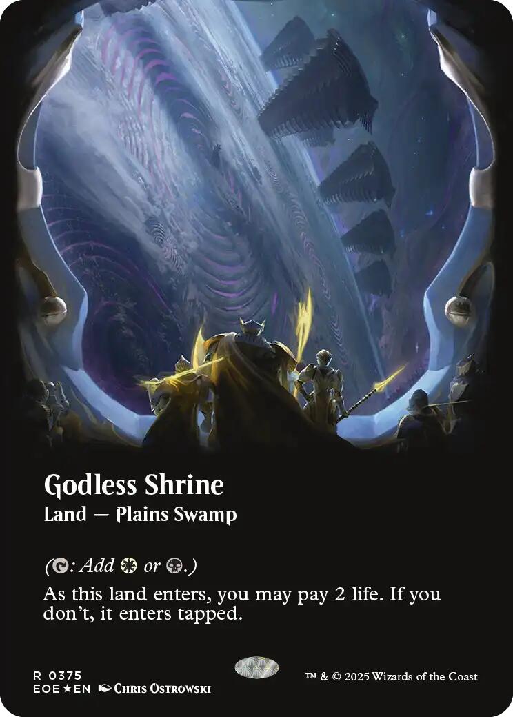 Godless Shrine (Borderless) (Galaxy Foil) [EOE - 375]