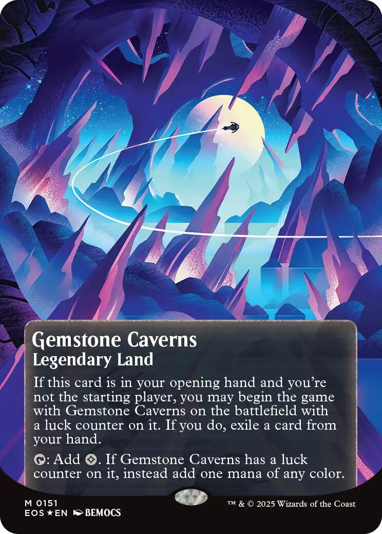 Gemstone Caverns (0151) (Borderless) (Galaxy Foil) [EOS - 151]