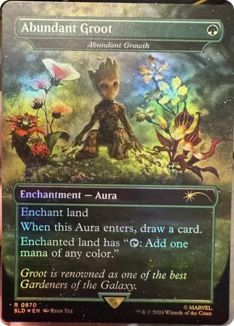 Abundant Groot - Abundant Growth (Rainbow Foil) [Secret Lair Drop Series] | The Clever Kobold