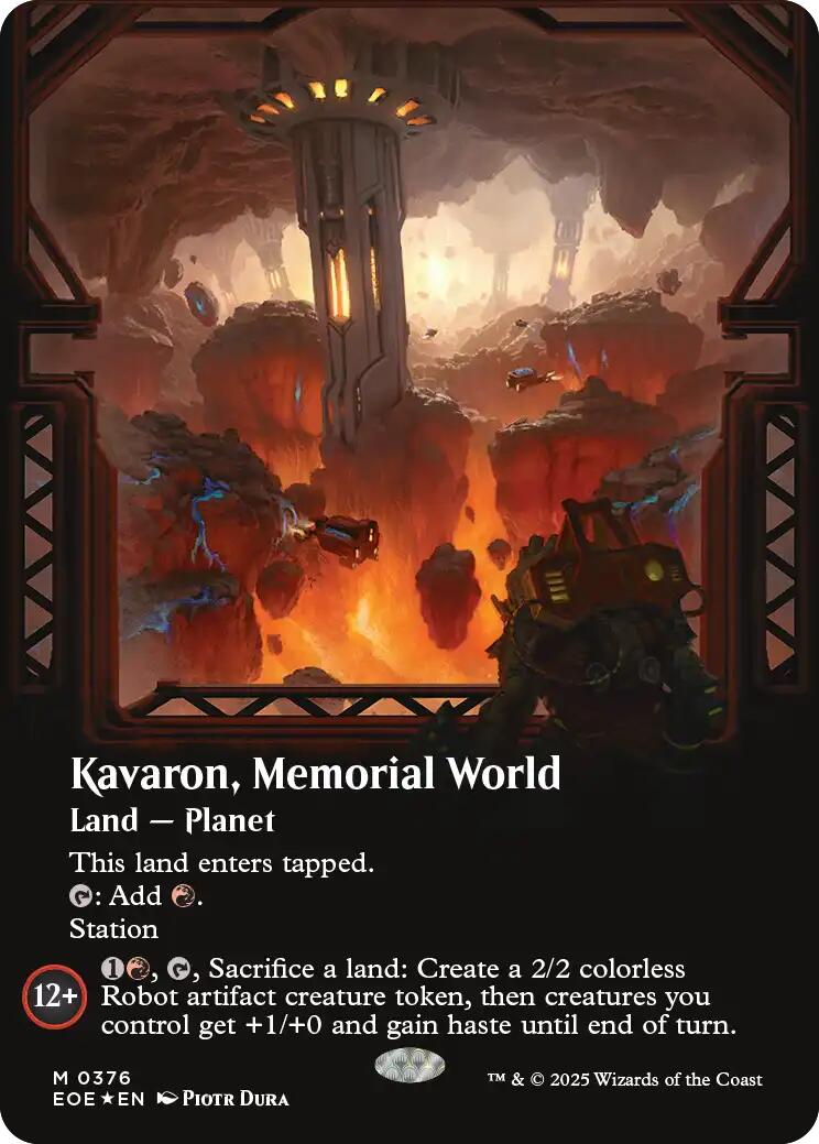 Kavaron, Memorial World (Borderless) (Galaxy Foil) [EOE - 376]