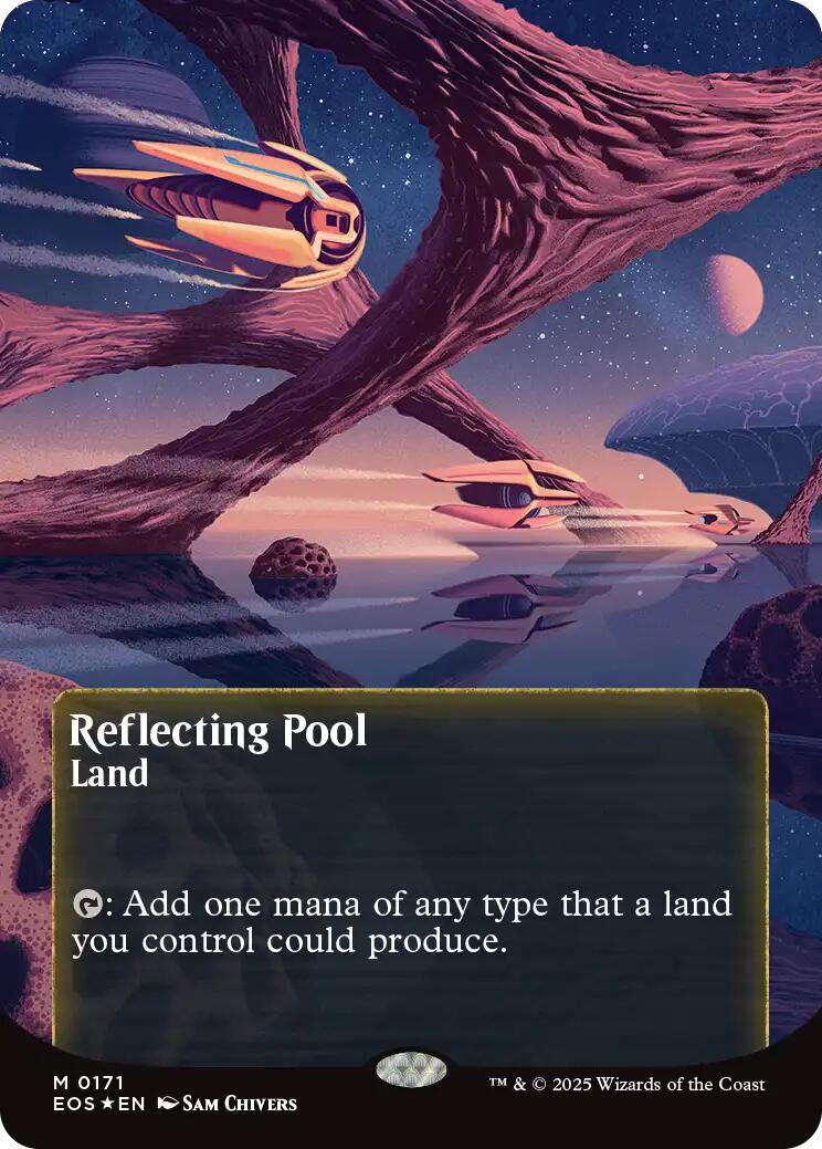 Reflecting Pool (0171) (Borderless) (Galaxy Foil) [EOS - 171]
