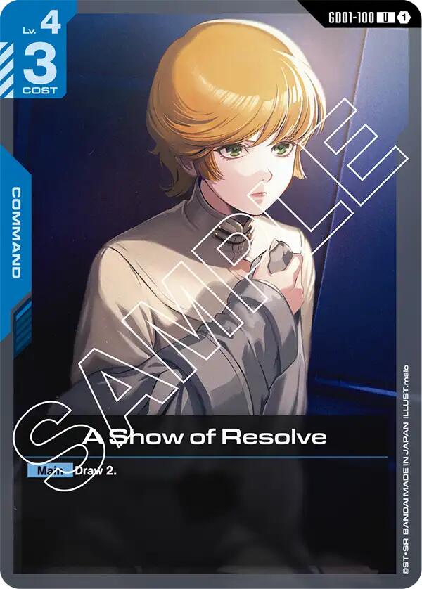 A Show of Resolve [GD01 - GD01-100]