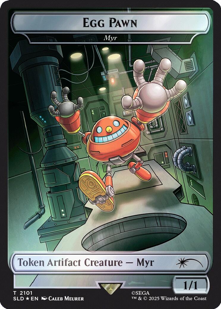 Egg Pawn - Myr Token (Rainbow Foil) [SLD - 2101]