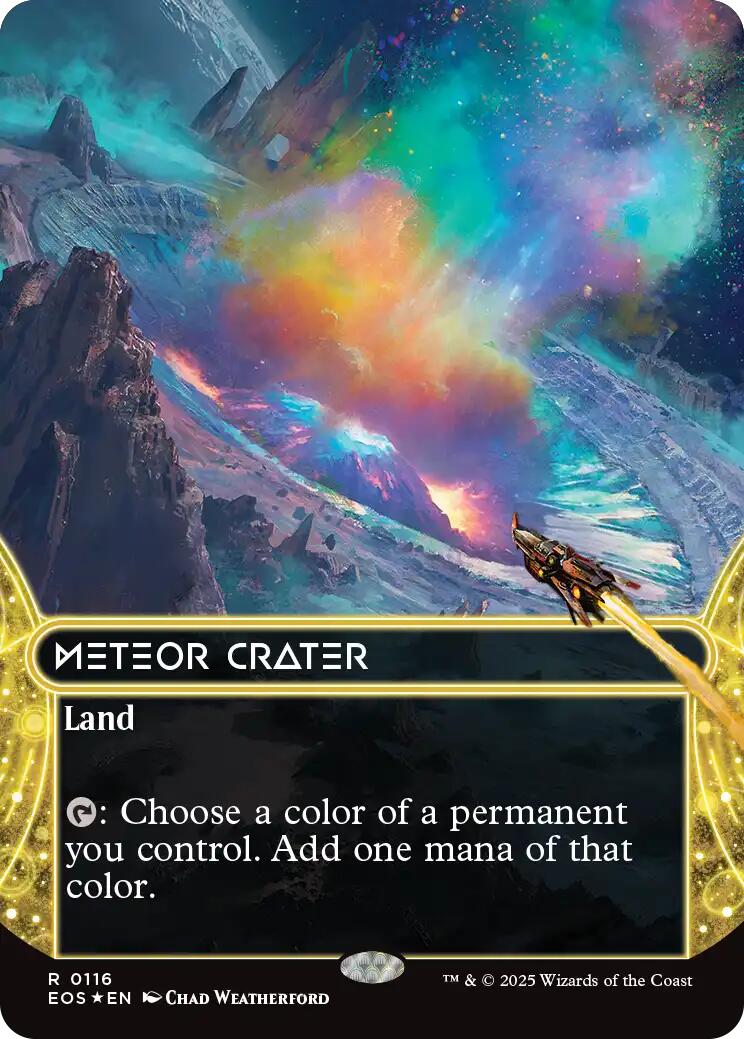 Meteor Crater (0116) (Borderless) (Galaxy Foil)