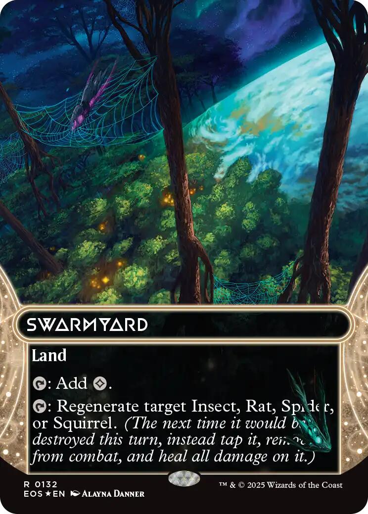 Swarmyard (0132) (Borderless) (Galaxy Foil) [EOS - 132]