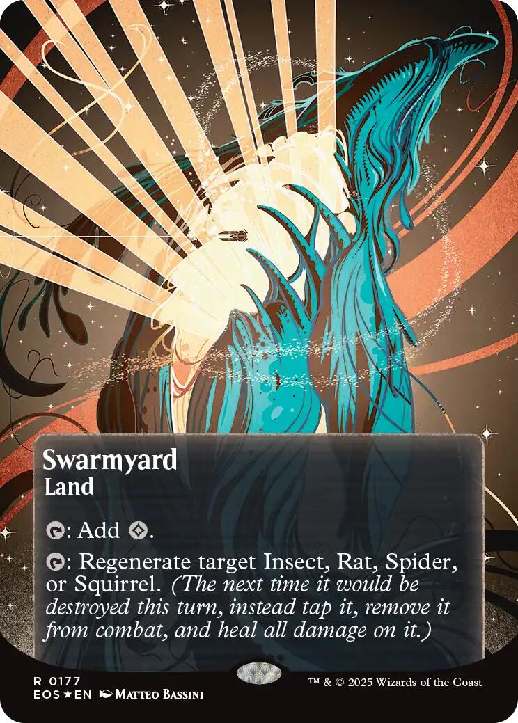 Swarmyard (0177) (Borderless) (Galaxy Foil) [EOS - 177]