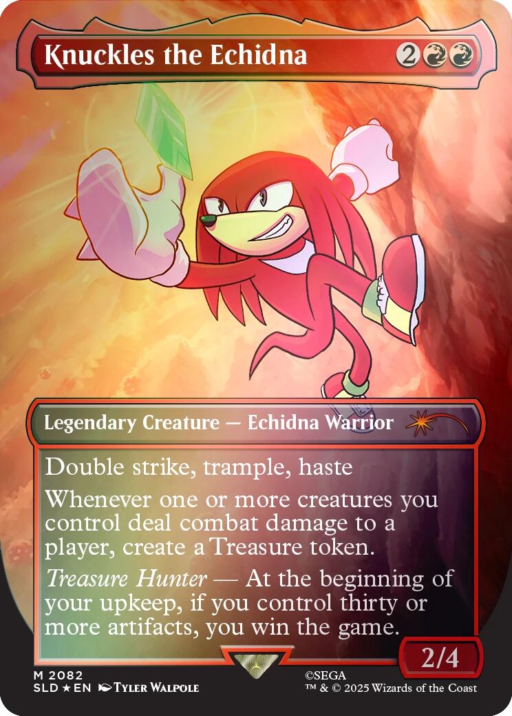 Knuckles the Echidna (Rainbow Foil) [SLD - 2082]