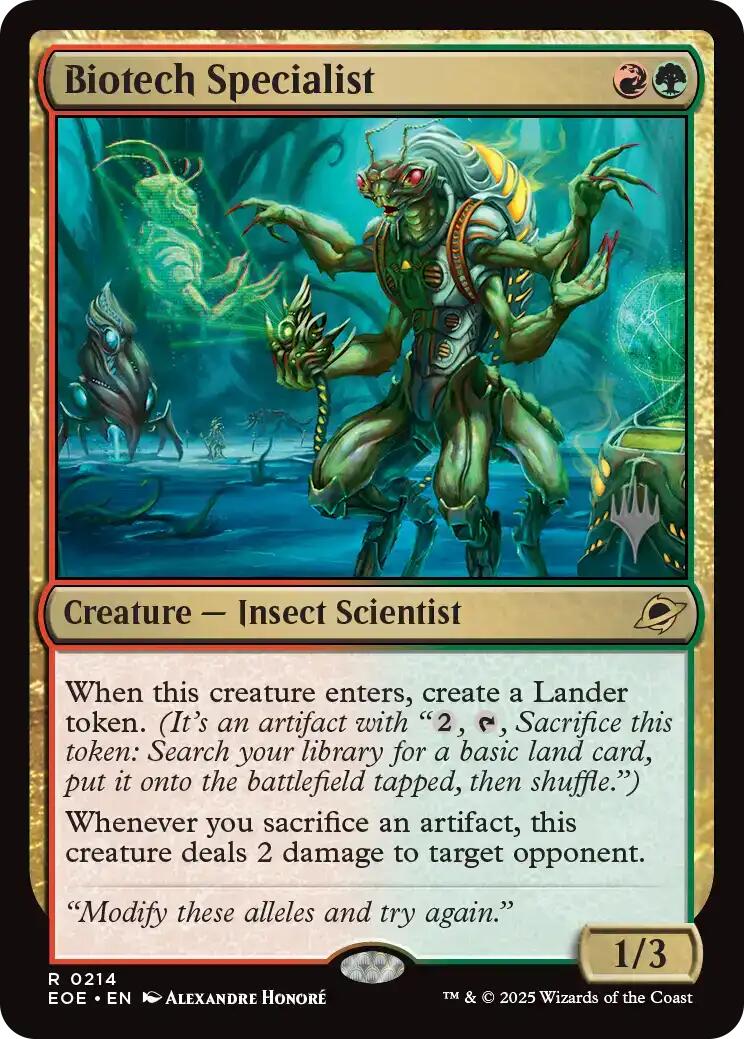 Biotech Specialist [PPEOE - 214]