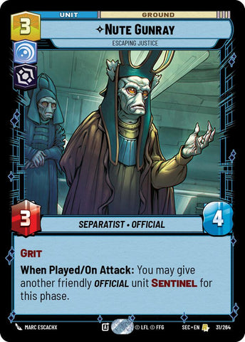 Nute Gunray - Escaping Justice