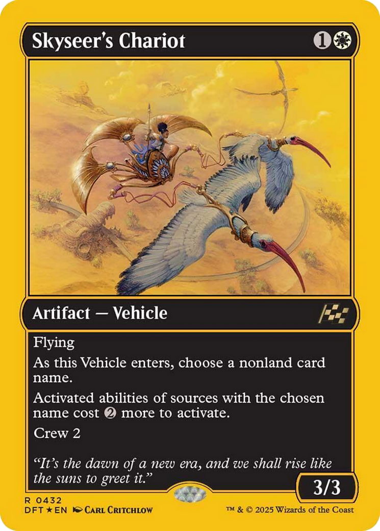 Skyseer's Chariot (First-Place Foil) [Aetherdrift] | The Clever Kobold