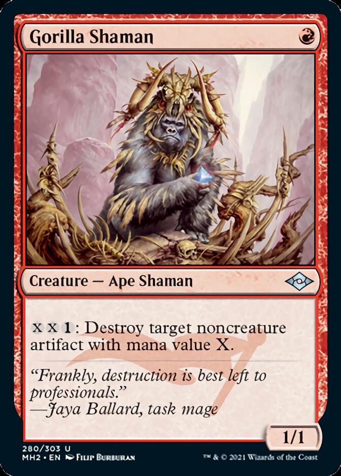 Gorilla Shaman (Foil Etched) [Modern Horizons 2] | The Clever Kobold