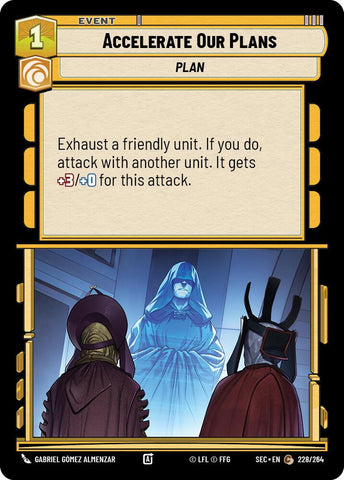 Accelerate Our Plans