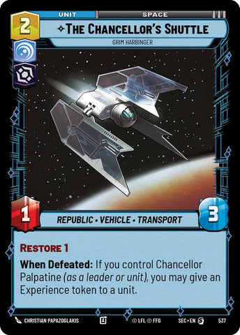 The Chancellor's Shuttle - Grim Harbinger (Foil)