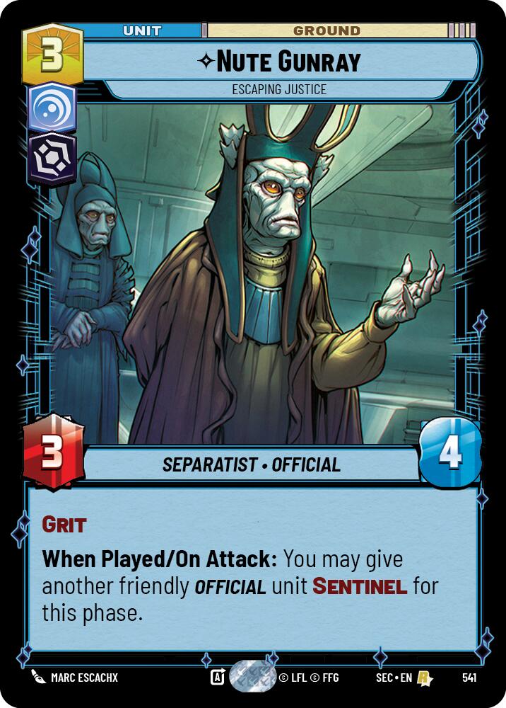 Nute Gunray - Escaping Justice (Foil)