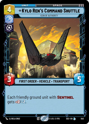Kylo Ren's Command Shuttle - Icon of Authority (Foil)