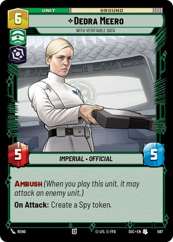 Dedra Meero - With Verifiable Data (Foil)