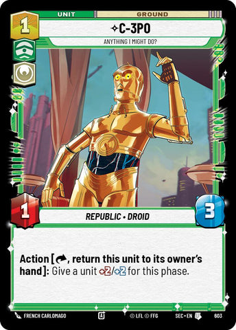 C-3PO - Anything I Might Do? (Foil)