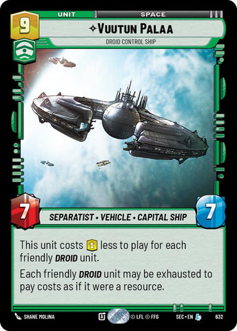 Vuutun Palaa - Droid Control Ship (Foil)
