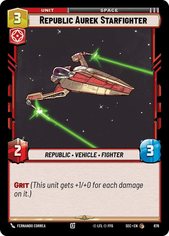 Republic Aurek Starfighter (Foil)