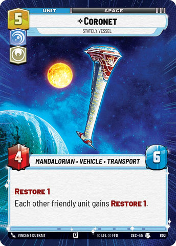 Coronet - Stately Vessel (Hyperspace Foil)
