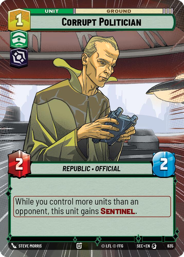 Corrupt Politician (Hyperspace Foil)