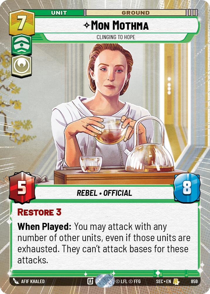 Mon Mothma - Clinging to Hope (Hyperspace Foil)