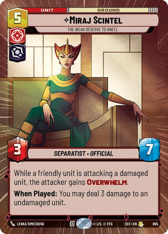 Miraj Scintel - The Weak Deserve to Kneel (Hyperspace Foil)