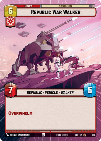 Republic War Walker (Hyperspace Foil)