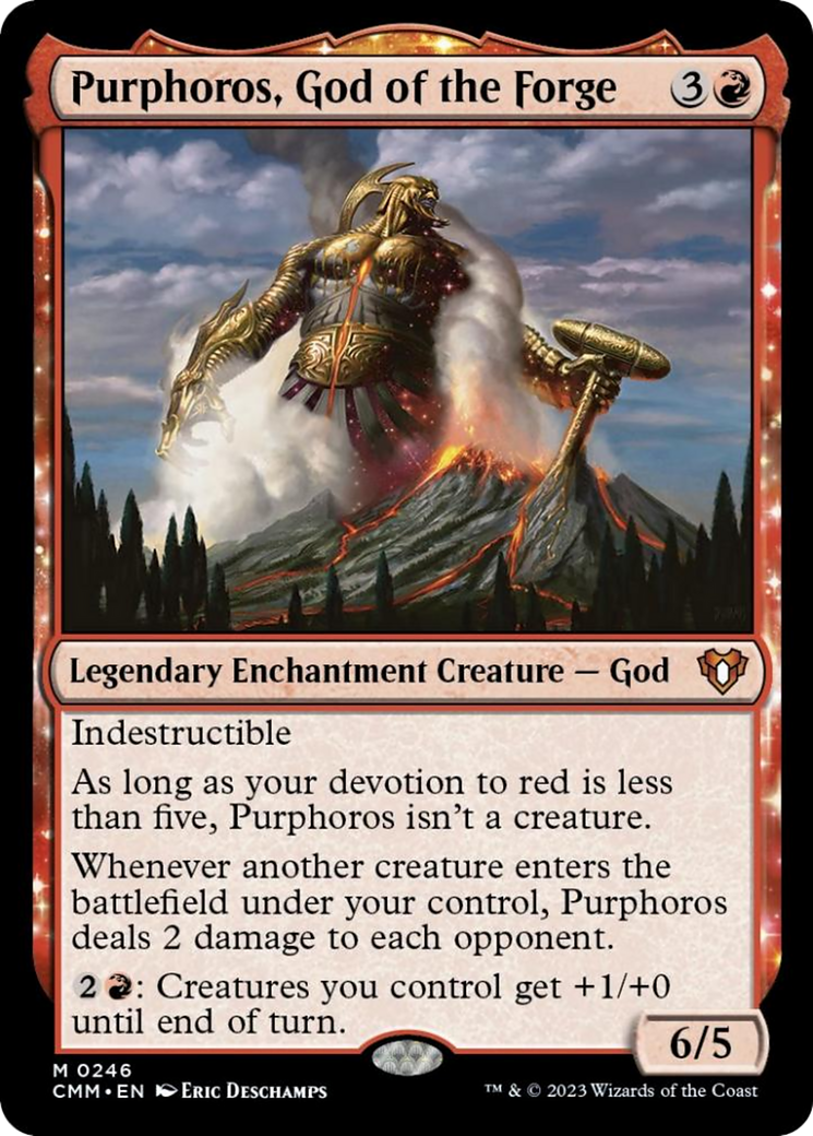 Purphoros, God of the Forge [Commander Masters] | The Clever Kobold