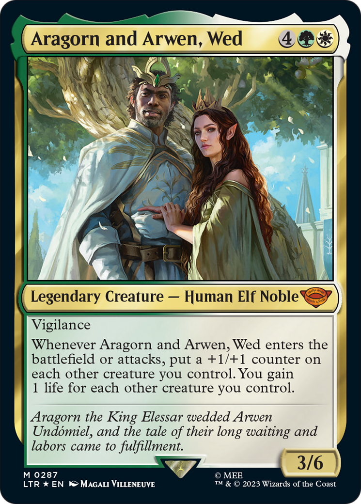 Aragorn and Arwen, Wed [The Lord of the Rings: Tales of Middle-Earth] | The Clever Kobold