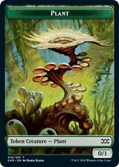 Plant // Saproling Double-Sided Token [Double Masters Tokens] | The Clever Kobold