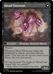 Visage of Dread // Dread Osseosaur [The Lost Caverns of Ixalan] | The Clever Kobold