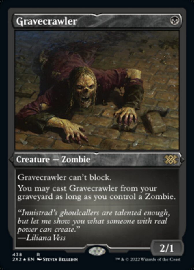 Gravecrawler (Foil Etched) [Double Masters 2022] | The Clever Kobold