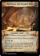 Brass's Tunnel-Grinder // Tecutlan, the Searing Rift [The Lost Caverns of Ixalan Prerelease Cards] | The Clever Kobold