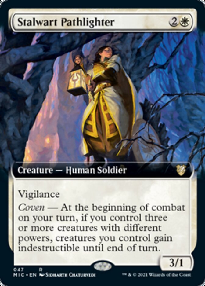 Stalwart Pathlighter (Extended Art) [Innistrad: Midnight Hunt Commander] | The Clever Kobold