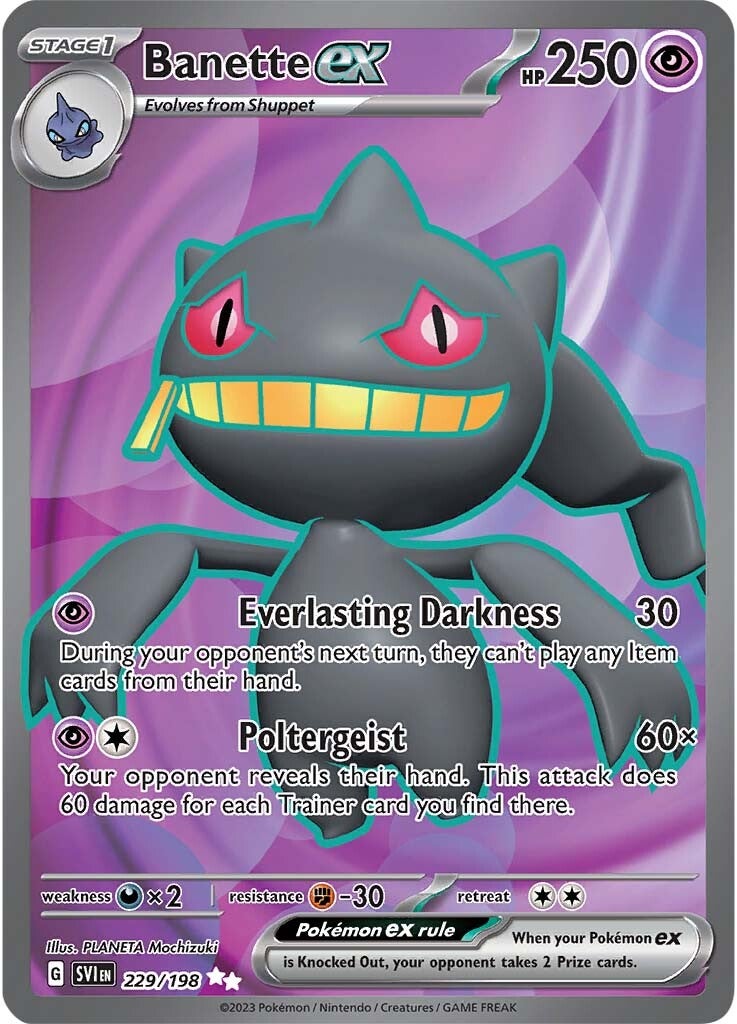 Banette ex (229/198) [Scarlet & Violet: Base Set] | The Clever Kobold