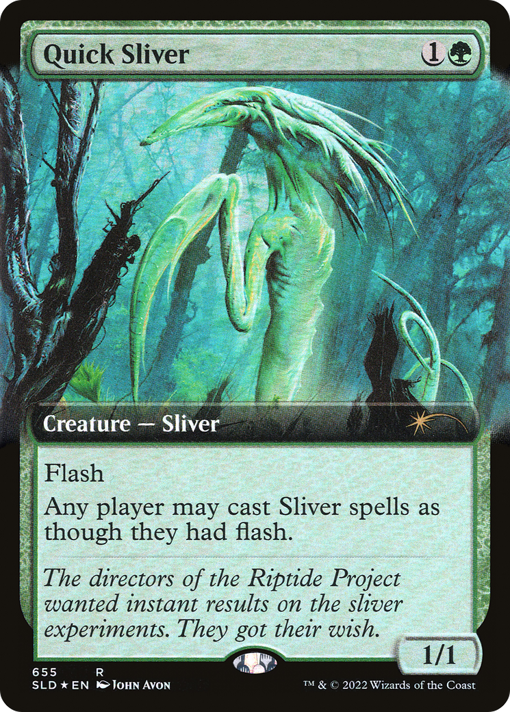 Quick Sliver (Extended Art) [Secret Lair Drop Promos] | The Clever Kobold