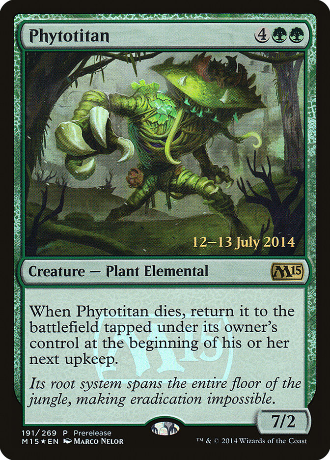 Phytotitan [Magic 2015 Prerelease Promos] | The Clever Kobold