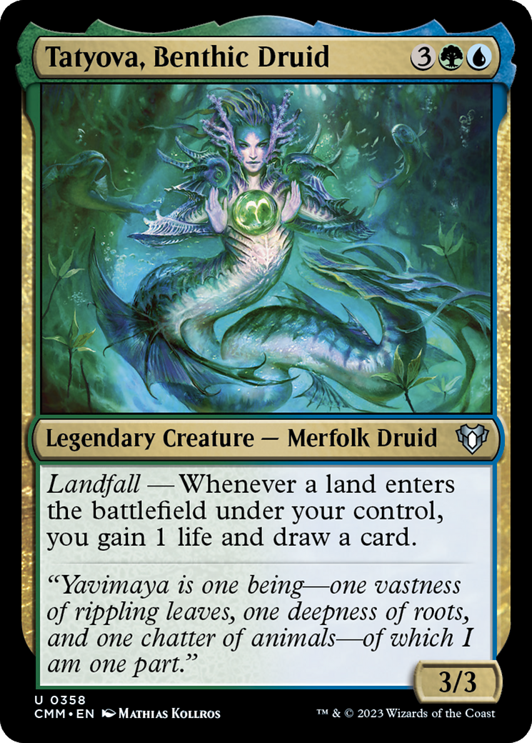 Tatyova, Benthic Druid [Commander Masters] | The Clever Kobold