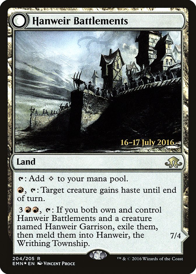 Hanweir Battlements [Eldritch Moon Prerelease Promos] | The Clever Kobold