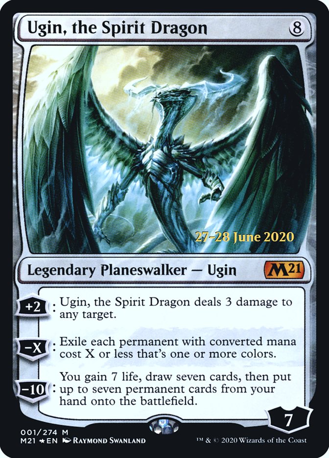 Ugin, the Spirit Dragon [Core Set 2021 Prerelease Promos] | The Clever Kobold