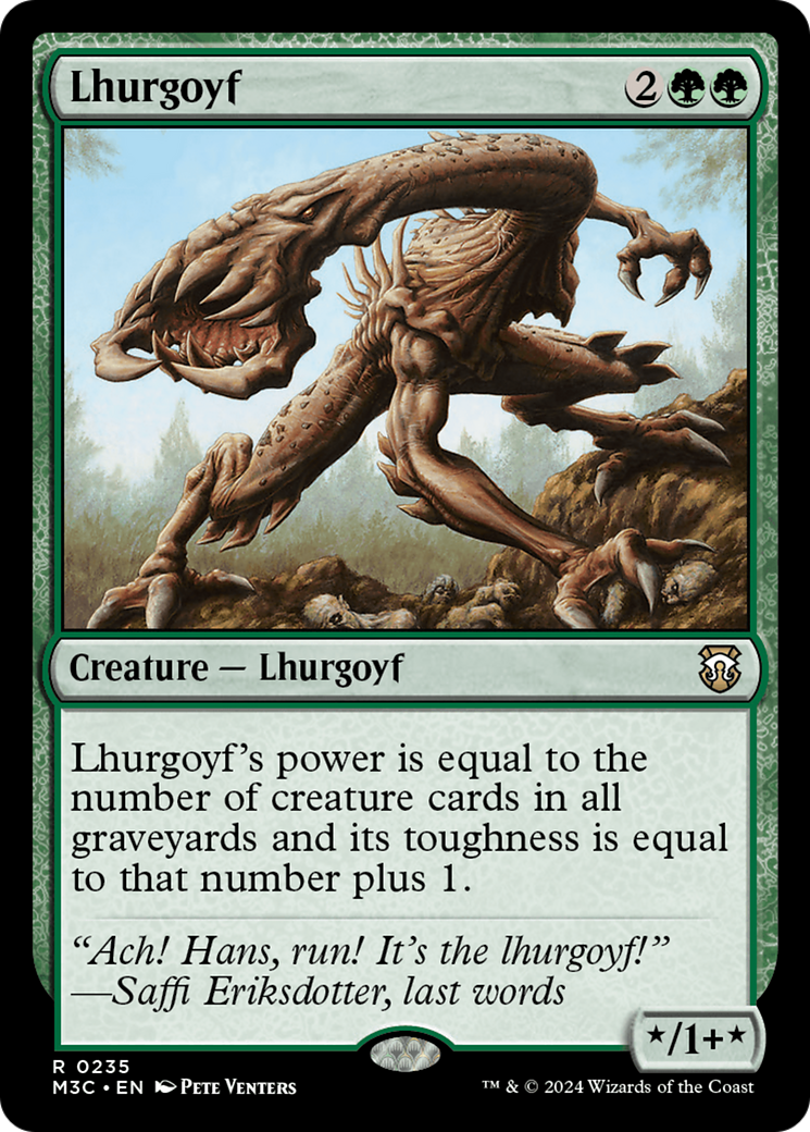 Lhurgoyf (Ripple Foil) [Modern Horizons 3 Commander] | The Clever Kobold