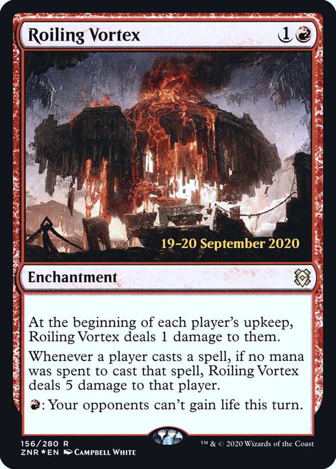 Roiling Vortex [Zendikar Rising Prerelease Promos] | The Clever Kobold