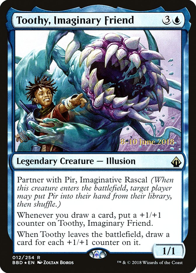 Toothy, Imaginary Friend [Battlebond Prerelease Promos] | The Clever Kobold